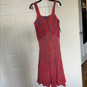 Colorful Striped Sleeveless Dress